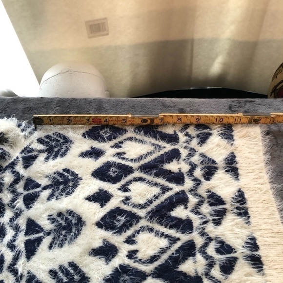 𝅺Topshot  Boho Y2k shaggy Fur Fuzzy soft Long sleeve sweater ‎ size 6  #w1017 - Picture 9 of 10